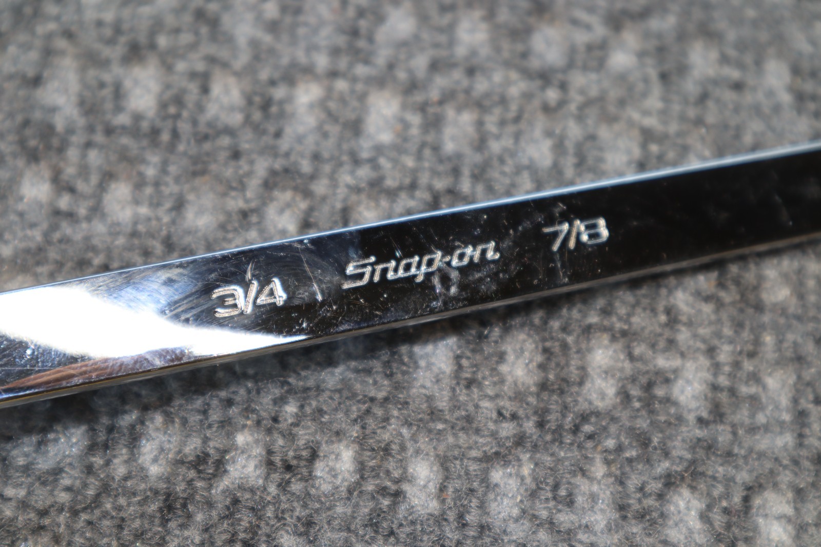 Snap On Tools SAE Wrench 12 Point Box End Off Set 3/4″ – 7/8″ XO2428 USA Clean