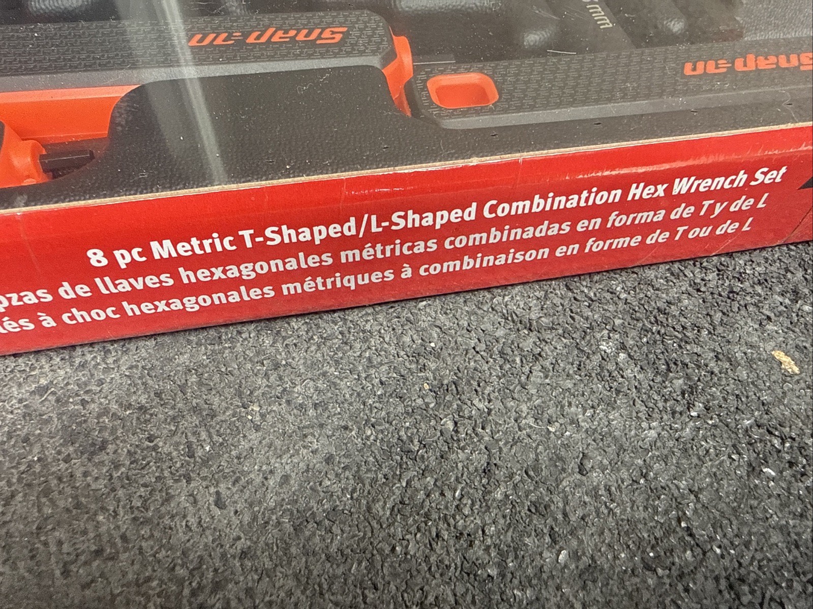 ForSnap-On Orange 8 pc Metric T-Shaped/L-Shaped Hex Wrench (2–10 mm) AWSGM800BO