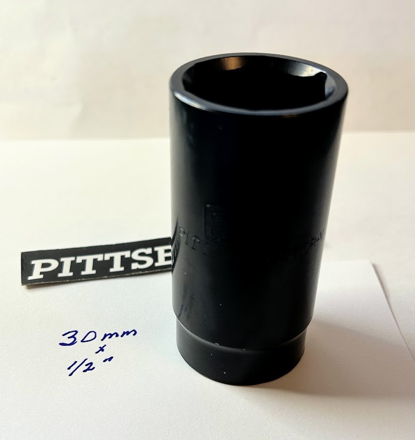 Pittsburgh 30 mm x 1/2″ Deep Impact Socket – 6 Pt – Free USA Shipping