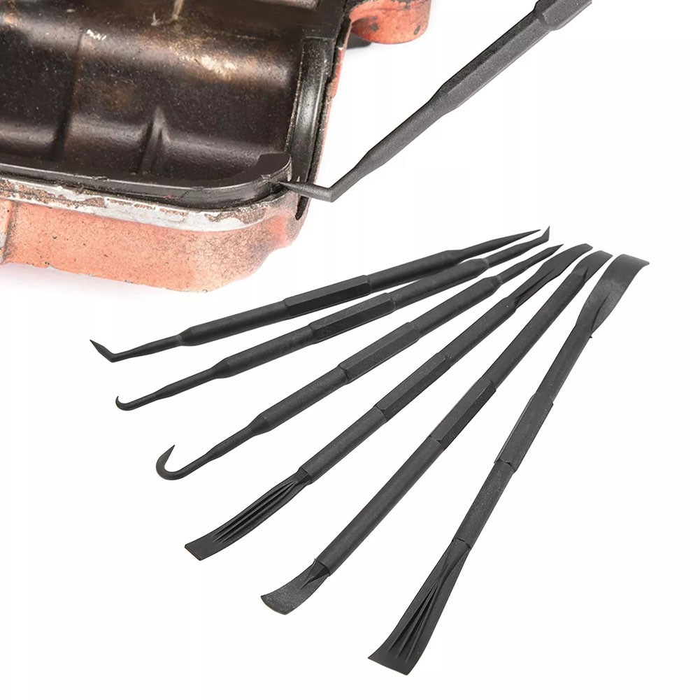 Sturdy 6pcs Prying Tool Set Designed to Reach Tight Spaces Effectively