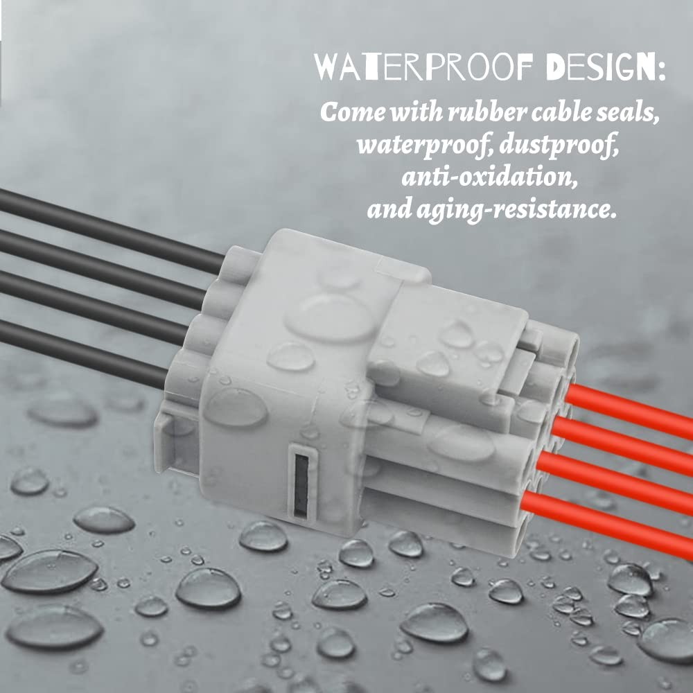 WMYCONGCONG 10 Kits Waterproof Electrical Wire Cable 12 Pin Way Connector…