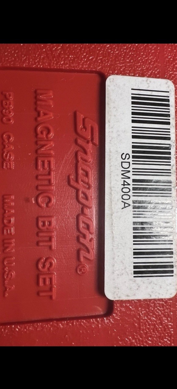 Snap On sdm400a 37 piece bit set sealed
