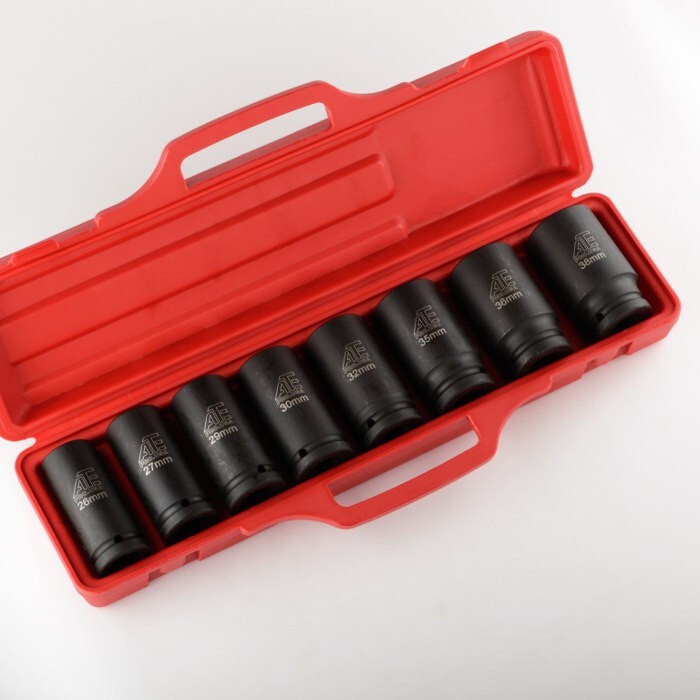 8 pc 3/4″ Drive Deep Air Impact Socket Set -MM-