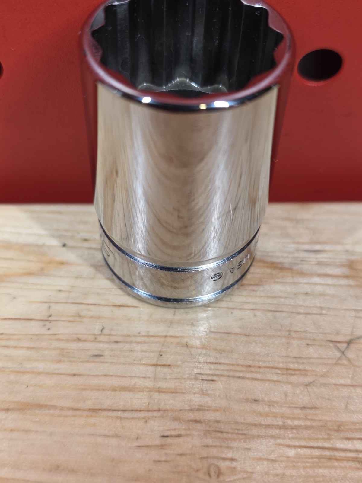 Snap-on Tools FDS251 25/32″ NICE 3/8″ Drive 12-Point SAE Semi-Deep Chrome Socket