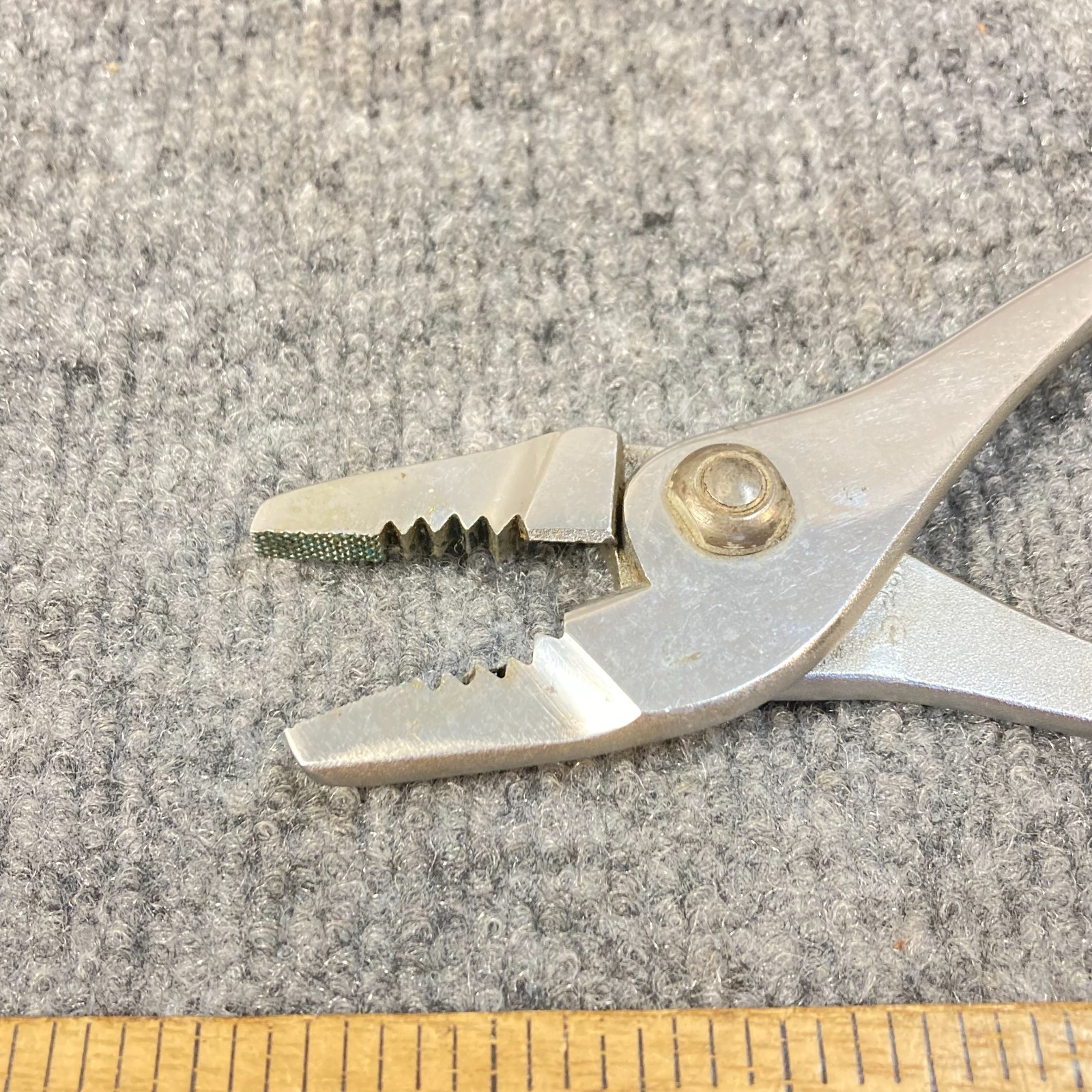 Crescent Pliers Slip Joint Wire Cutting Flat Thin Nose 6 1/2″ #LS26 USA