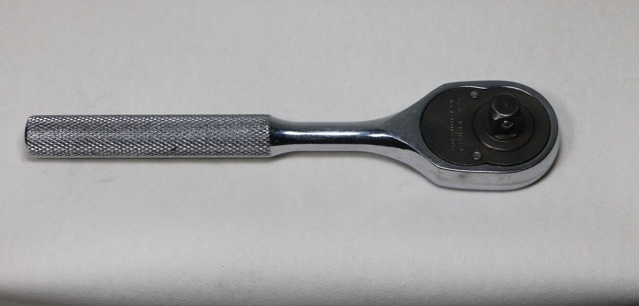 Proto Professional 5249 3/8″ Drive Ratchet Pear Shape Head Chrome Vintage USA