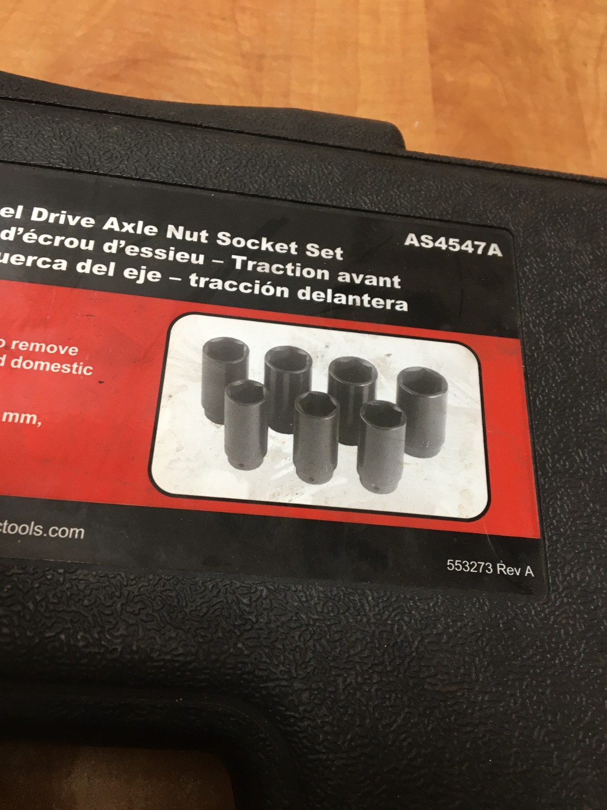 Mac Tools 1/2″ 6pt Axle Nut Metric Socket Set FWD Front Wheel Drive AS4547A