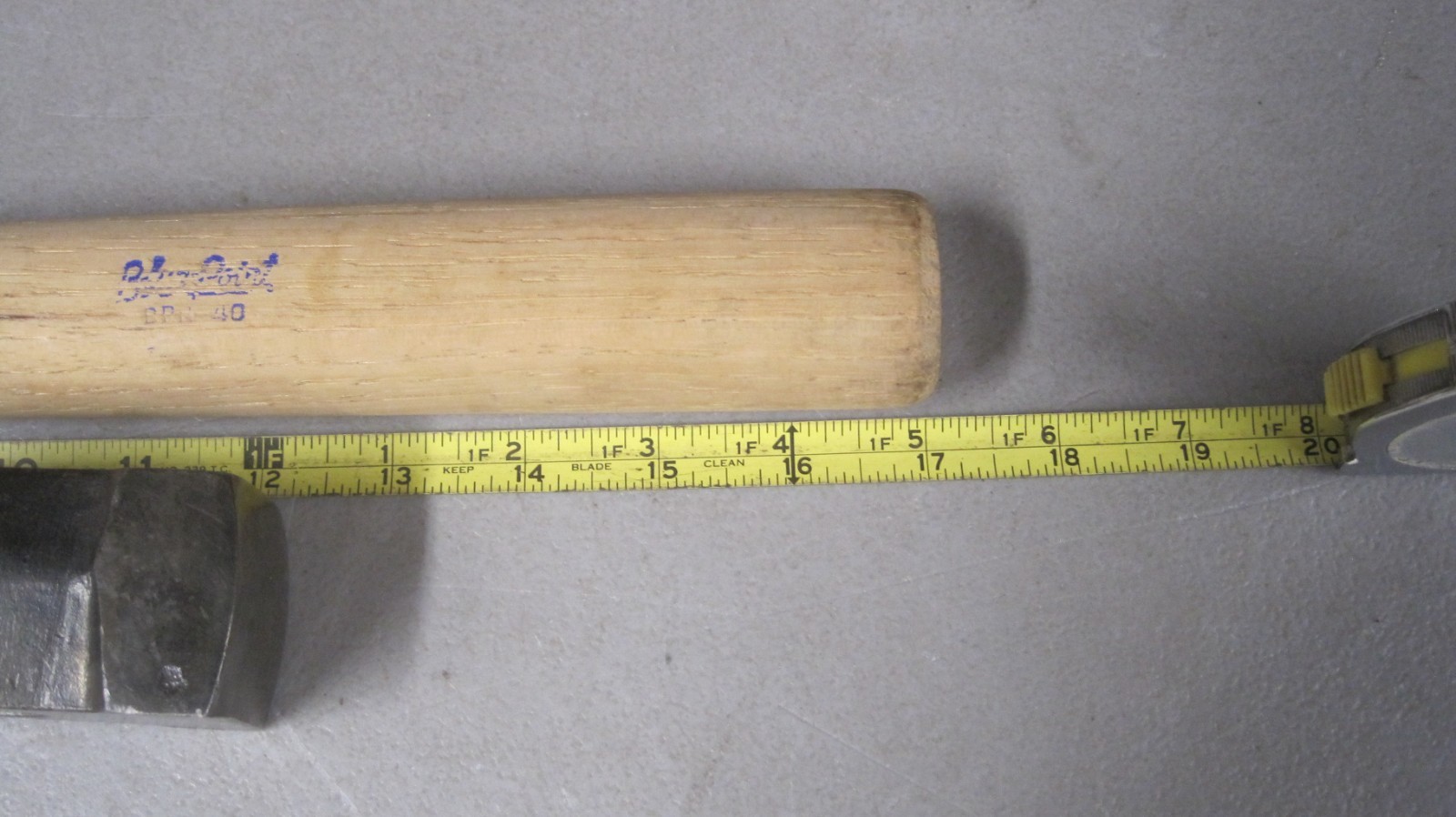 VINTAGE PLOMB AUTO BODY HAMMER # 1416 VERY HARD TO FIND XINT