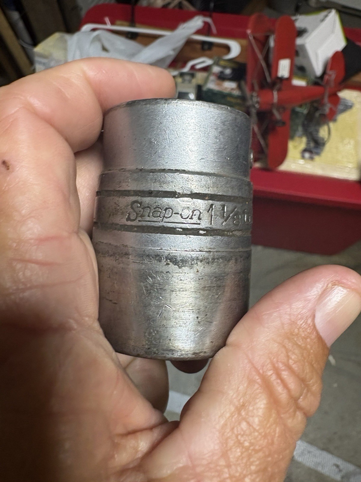 Snap-on 3/4″ Drive1-1/8″ 12PT SAE Socket LDH362, Used & Worn. (17)