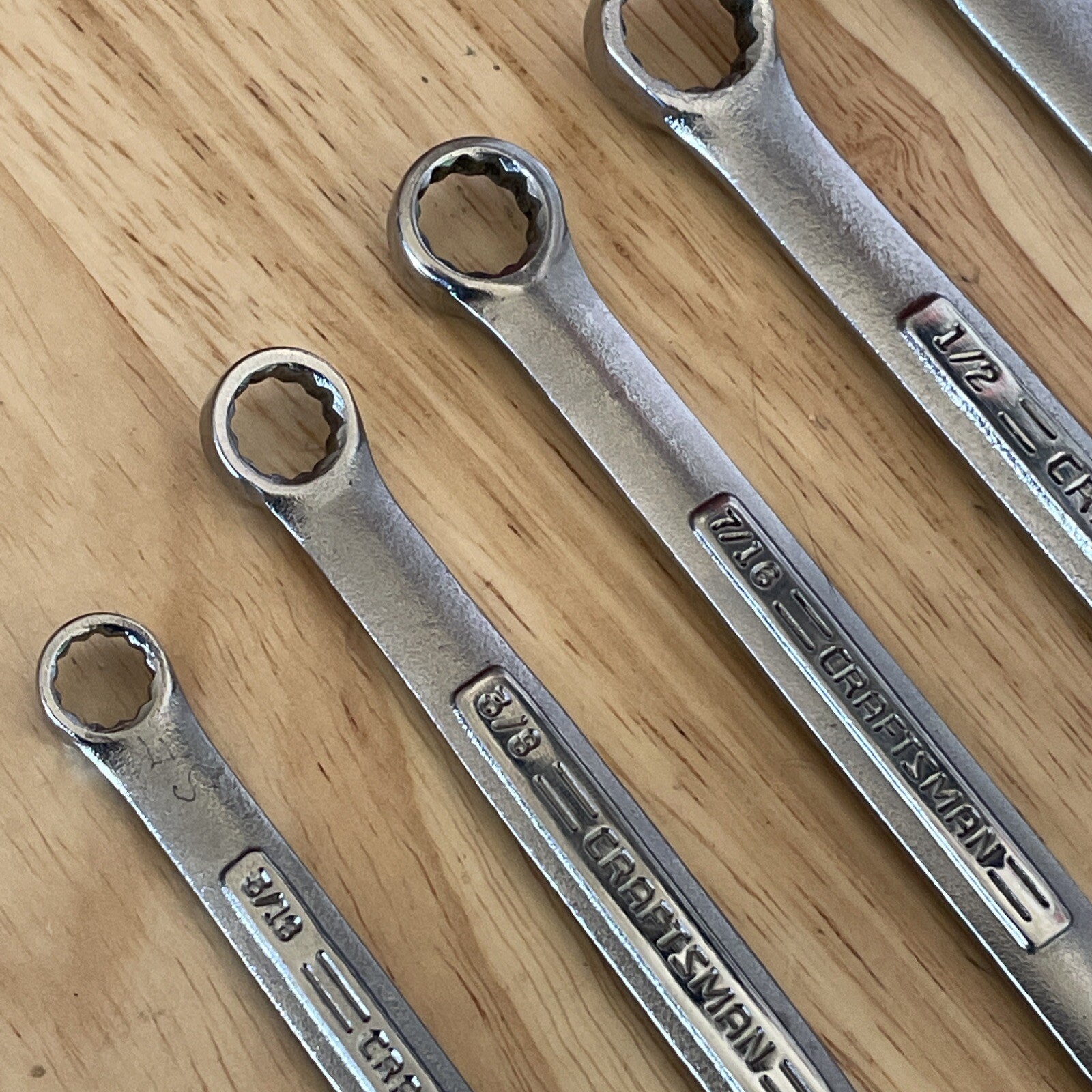 Craftsman SAE Combination Wrench Set 5/16- 3/4″ All VA Series Wrenches 10pc USA