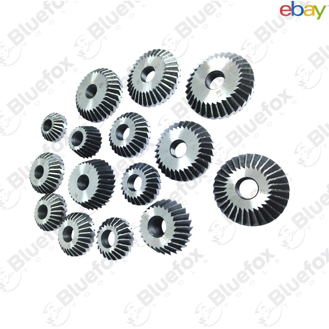 Valve Seat Face Cutter Set Carbon Steel 15 Pieces Metal Box Vintage Cars Bikes