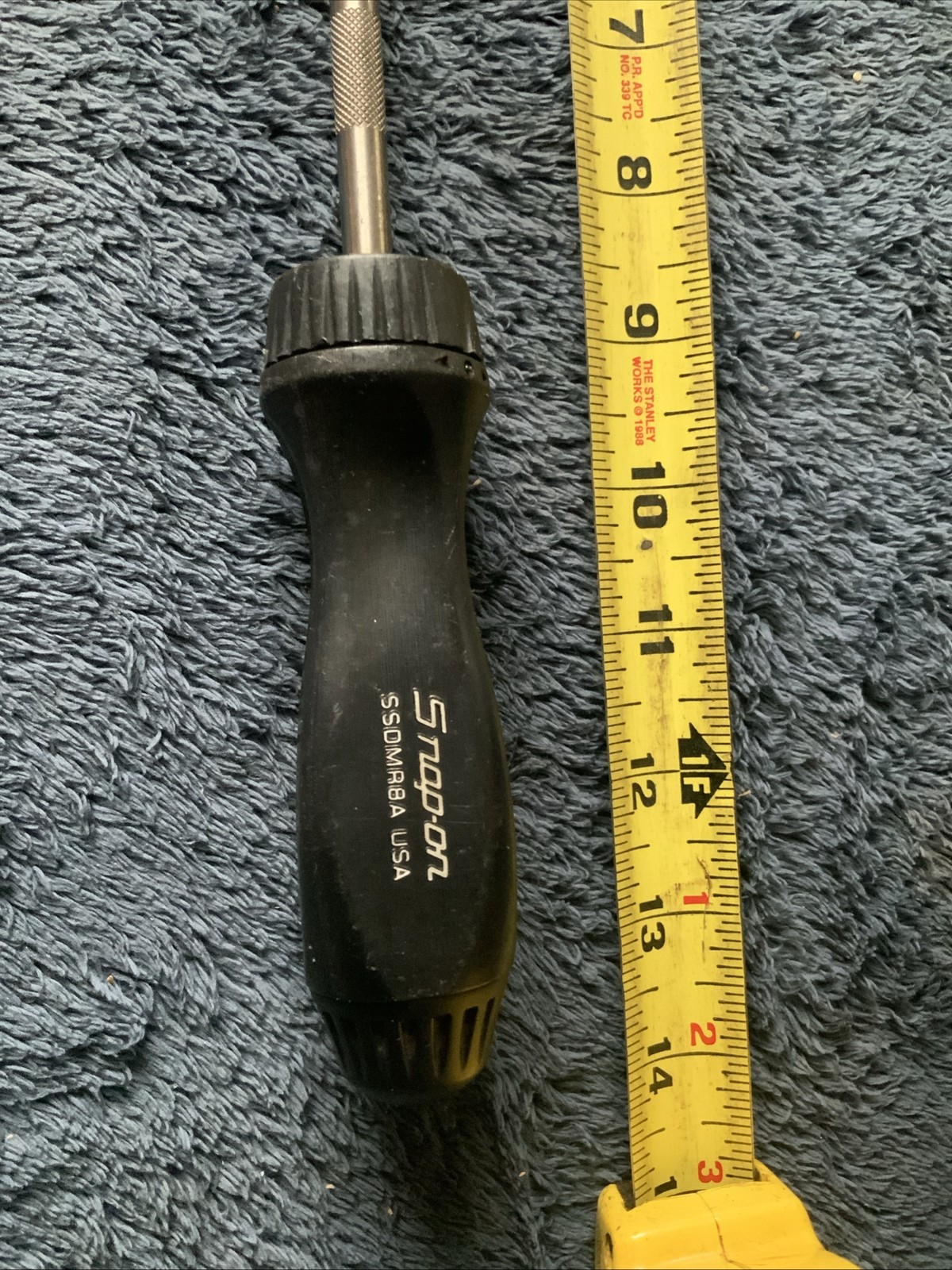 Snap On Ssdmr8a, Ratcheting Screwdriver, Black….works Fine….see Pics…