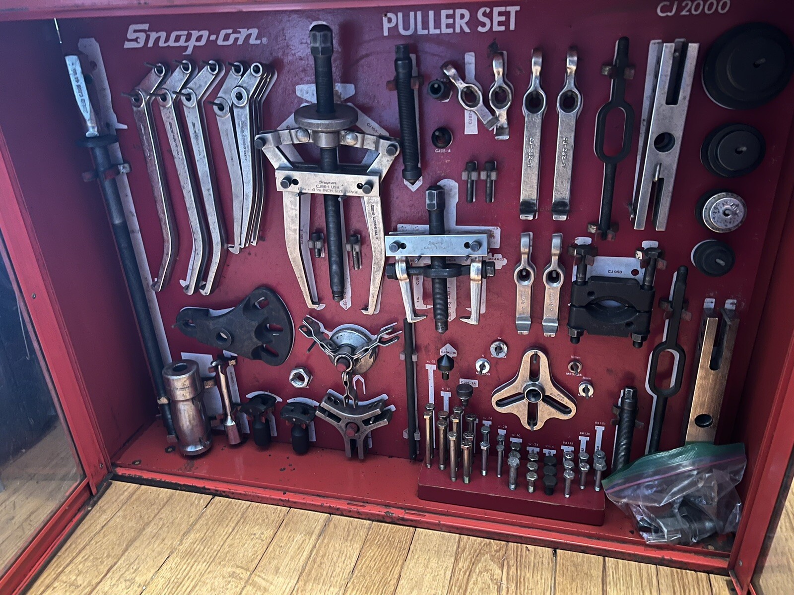 Snap On CJ2000 Combination Puller Set Cabinet Master Set 🔥keys NO SHIP Complete