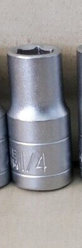 1 Piece — Standard Socket — 1/4″ — 1/4″ Drive -6 Point