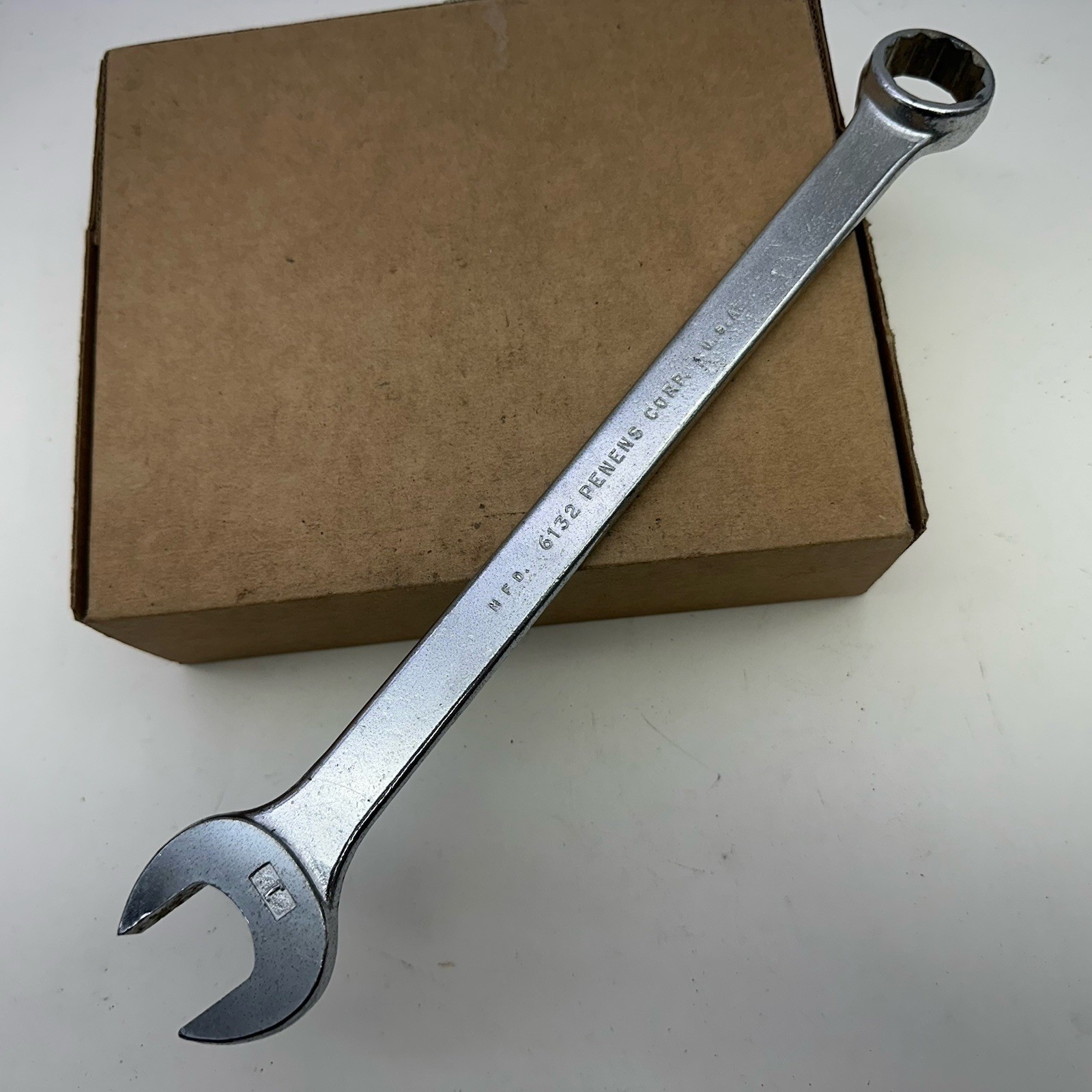 Penens Corp Challenger 1″ Combination Wrench 12 Point SAE 6132 Made USA Vintage