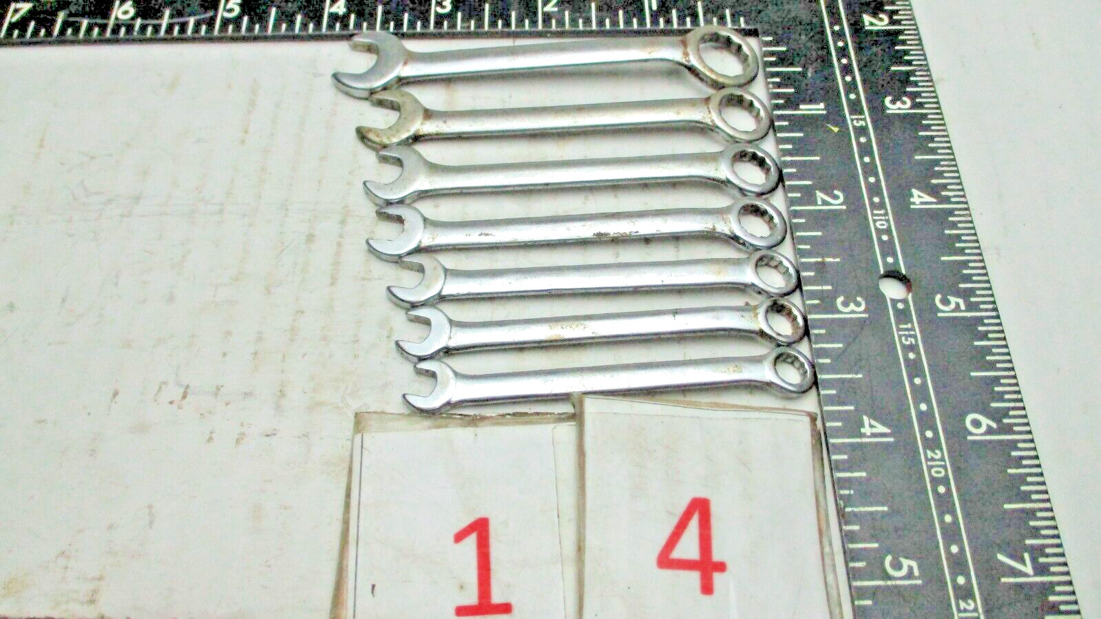 Craftsman Lot Of 7 -V- Combination Wrenches Vintage See Pictures For Details