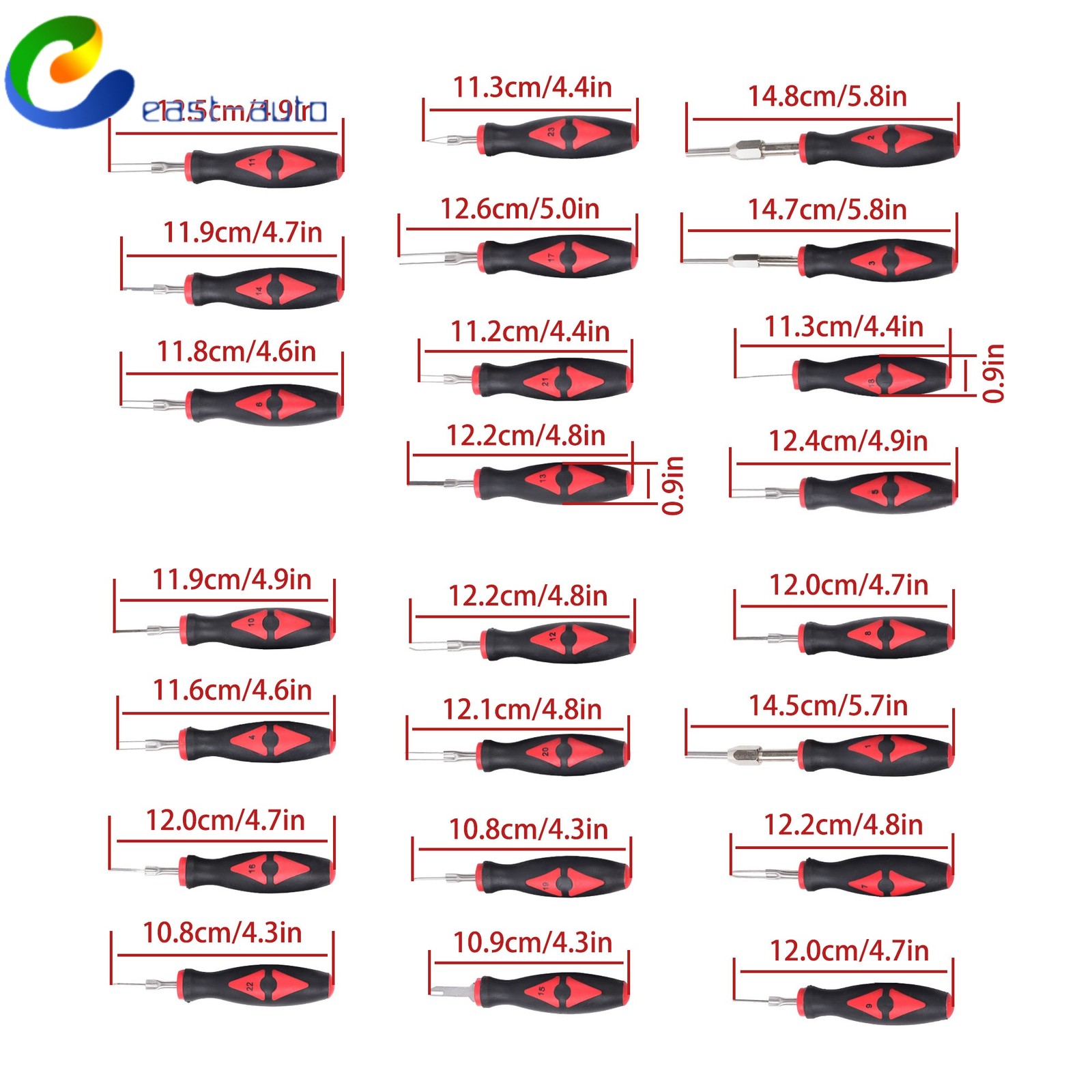 23x Terminal Removal Universal Wire Connector Removal Pin Extractor Release Tool