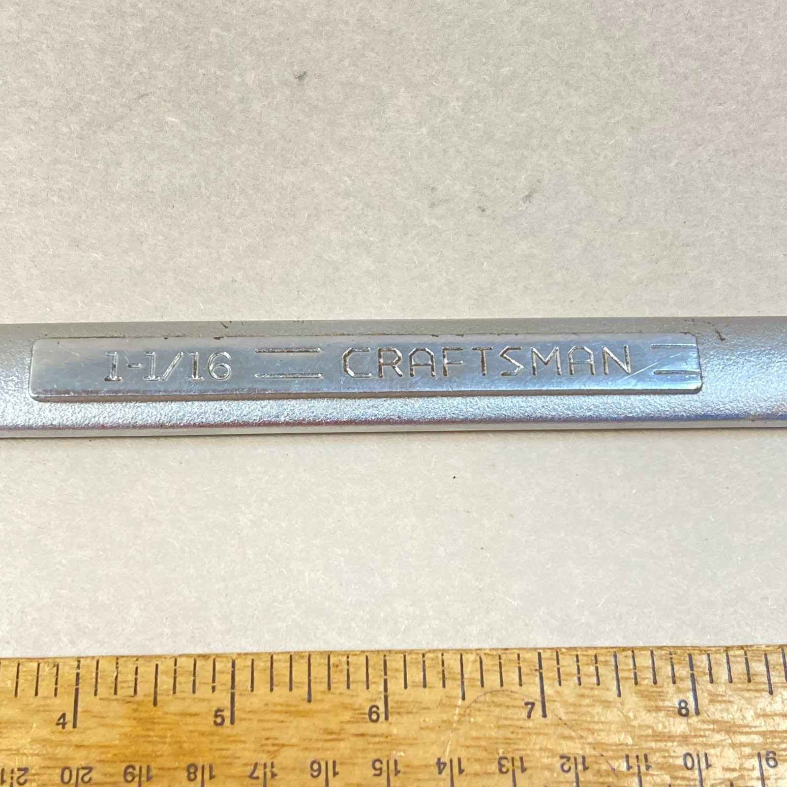 Craftsman 1-1/16″ Wrench Combination SAE 12 Point -V- #44706 USA
