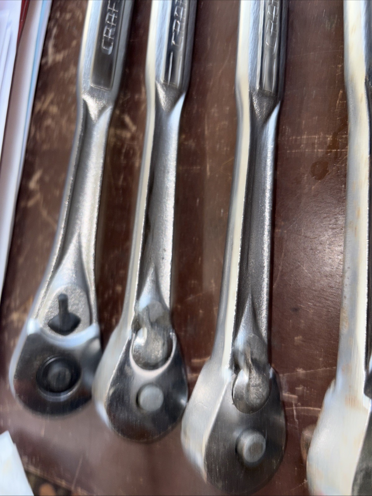 Lot Of 4 Vintage Craftsman 1/2” Quick Release Ratchets USA