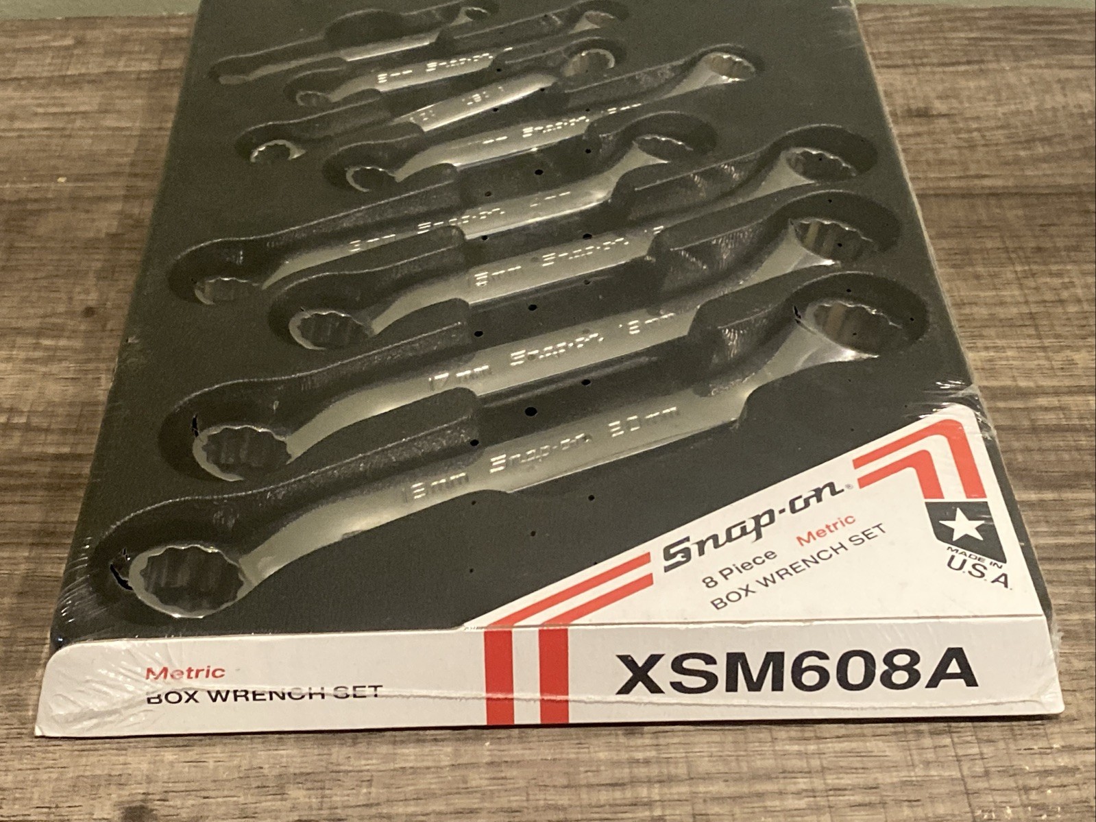 New Snap-on™ XSM608A 12-point METRIC Box Ended Wrench Set 6 to 20 mm Sealed