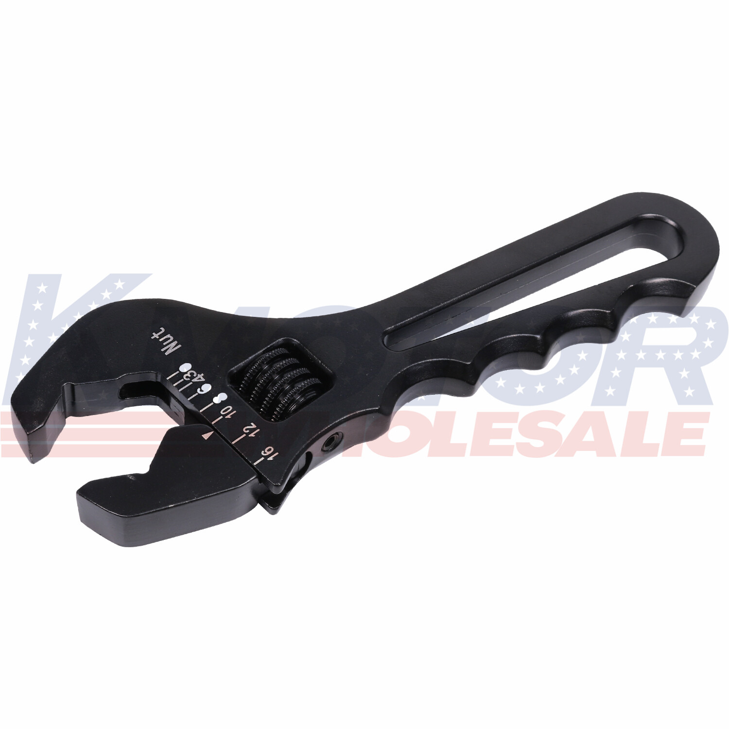 Adjustable Wrench Aluminum Tool Spanner Black 3AN-16AN For Hose End Fitting