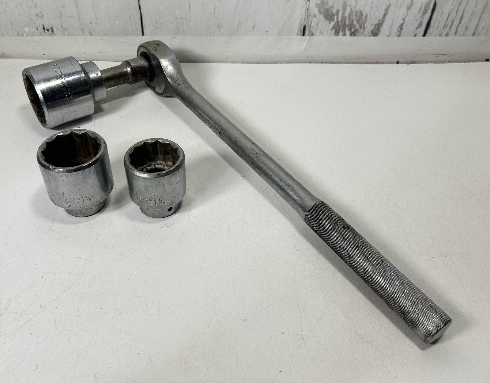 PROTO PROFESSIONAL 5649 3/4″ DRIVE CLASSIC RATCHET WRENCH 20″ WITH 3 SOCKETS