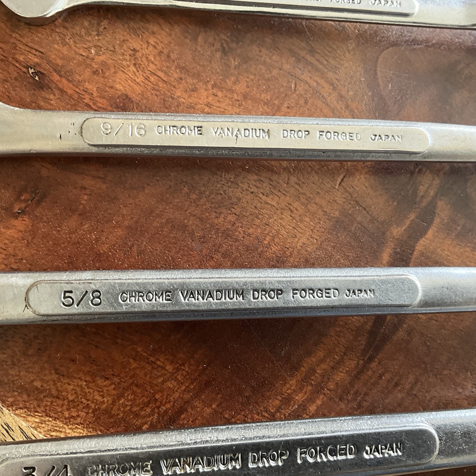 Vintage True Craft Open End & Flexible End Socket Wrenches 3/4″ to 3/8″ Lot Of 4