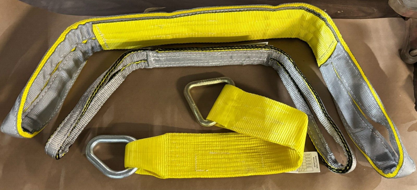 AUTO BODY PULLING SLING set 4×48 2×36 4X30 W/PEASR RINGS HEAVY DUTY BEST VALUE