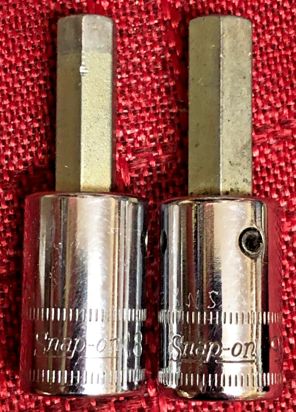 Snap On FAM8A & FAM9 Metric 8&9mm Chrome Hex Bit Socket 3/8″dr 2″L Good 8.5/10 i
