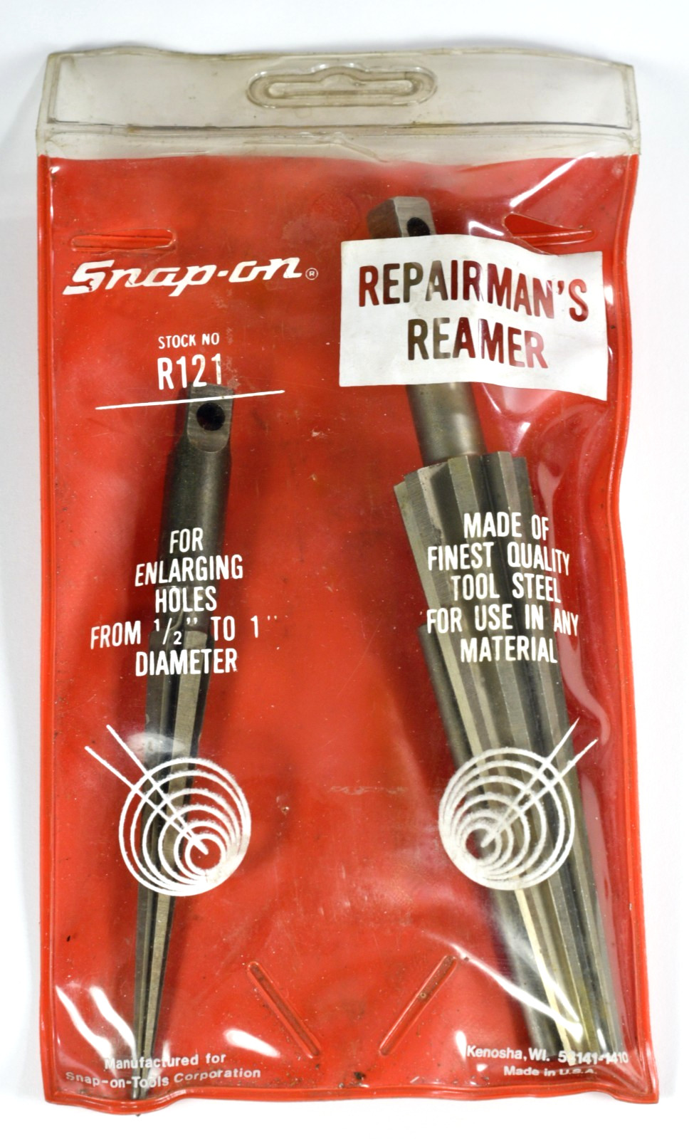 Set of 2 Snap-on R120 and R121 Repairman’s Reamers 1/8″ to 1/2″ and 1/2″ to 1”