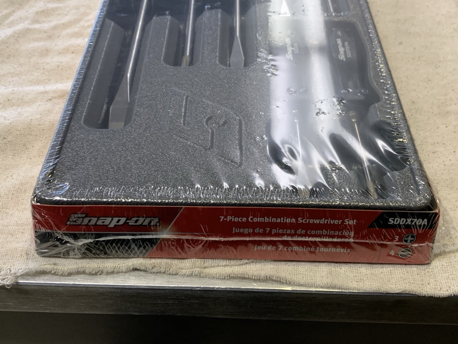 New Snap-on™ Black Hard Handled 7-piece Screwdriver Set SDDX70A #15083