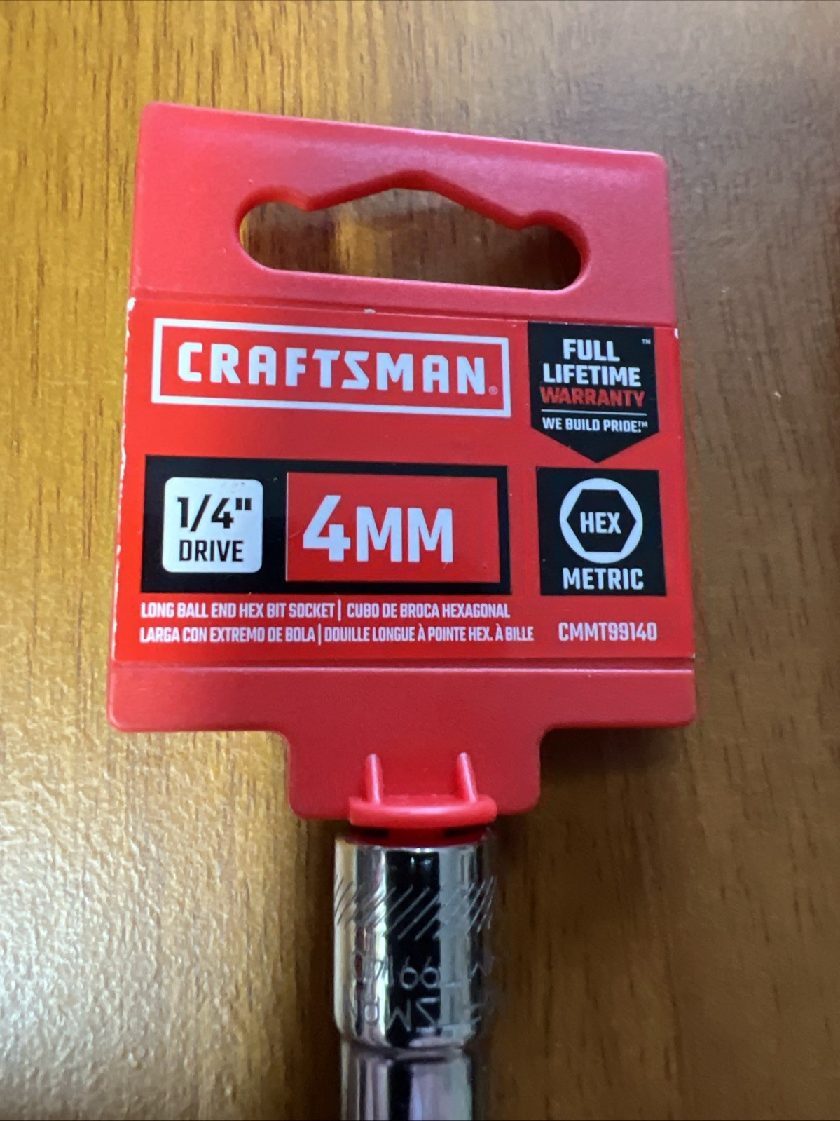 Craftsman 1/4 Drive 4mm Hex Bit Socket . Lot Of 2 CMMT99140. 4.33 “ Long.