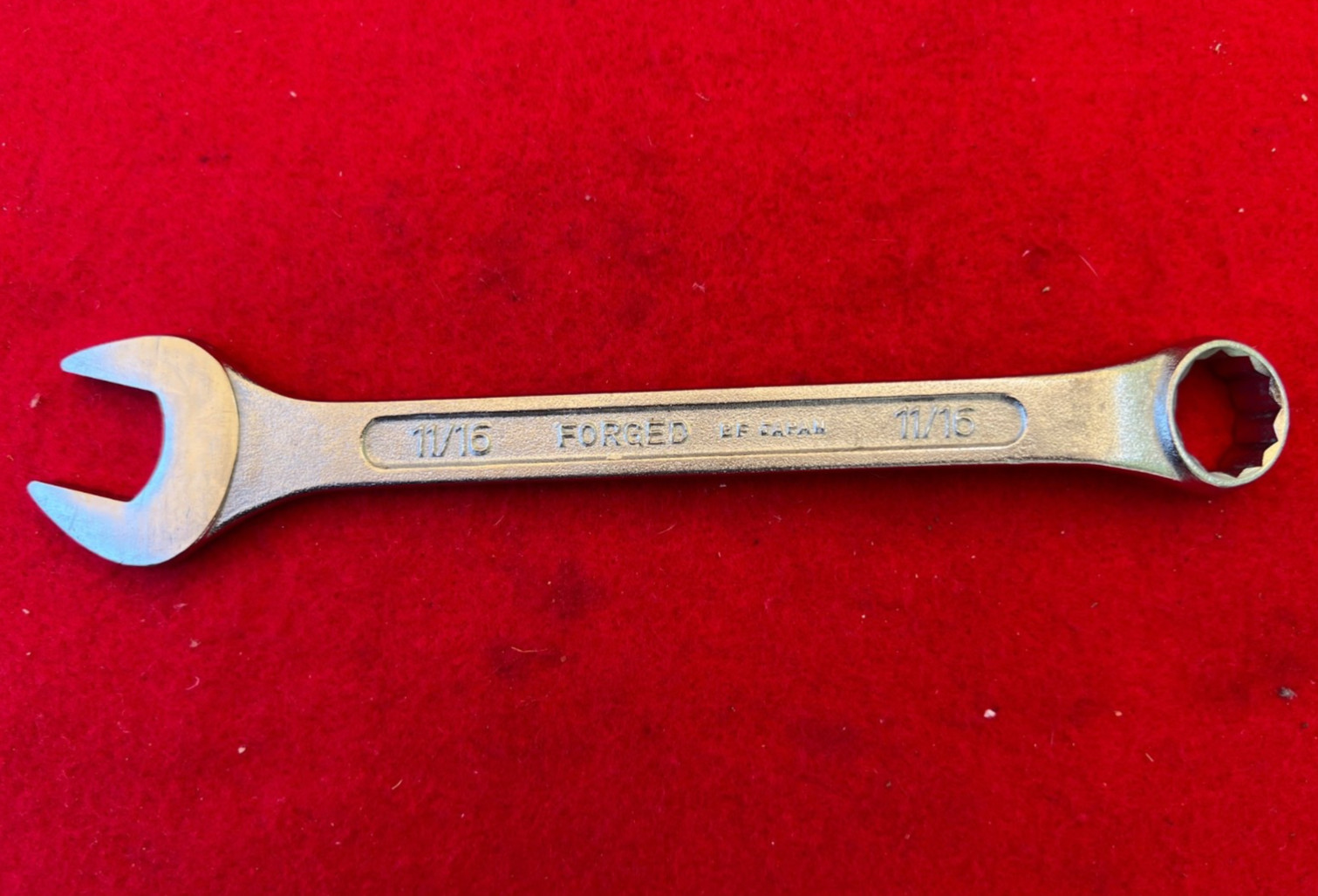 Vintage Sears 11/16″ 12pt Combination Wrench Forged BF Japan 7 3/4”