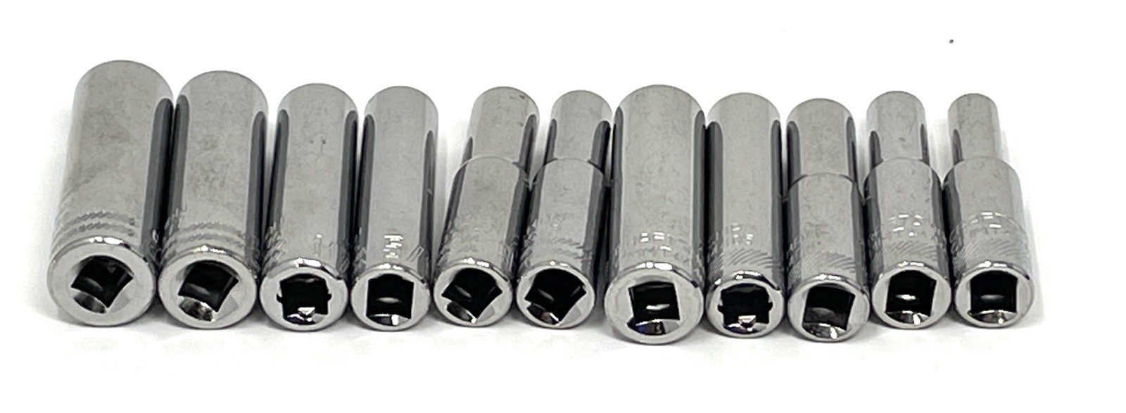 CRAFTSMAN 1/4” 6 Point Deep Socket Set Standard (SAE) & Metric 11 Pieces