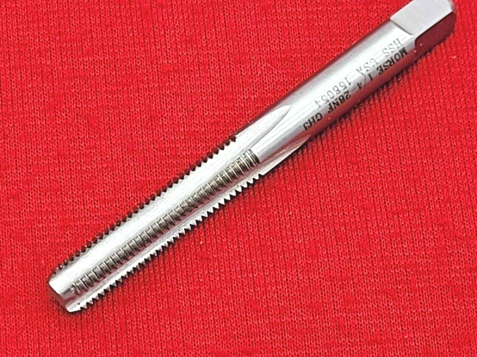 1/4-28 Bottom Tap HSS NF Morse MT3732611 Hand Tap 4FL GH3 USA