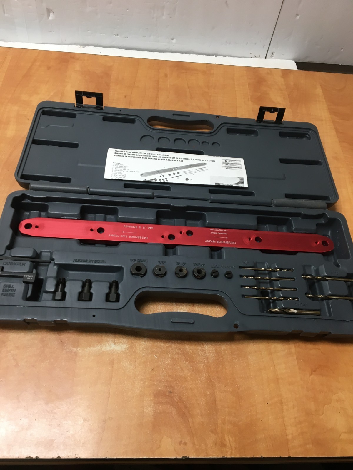 Lisle 71400 Manifold Drill Template, GM 4.8L, 5.3L, 6.0L