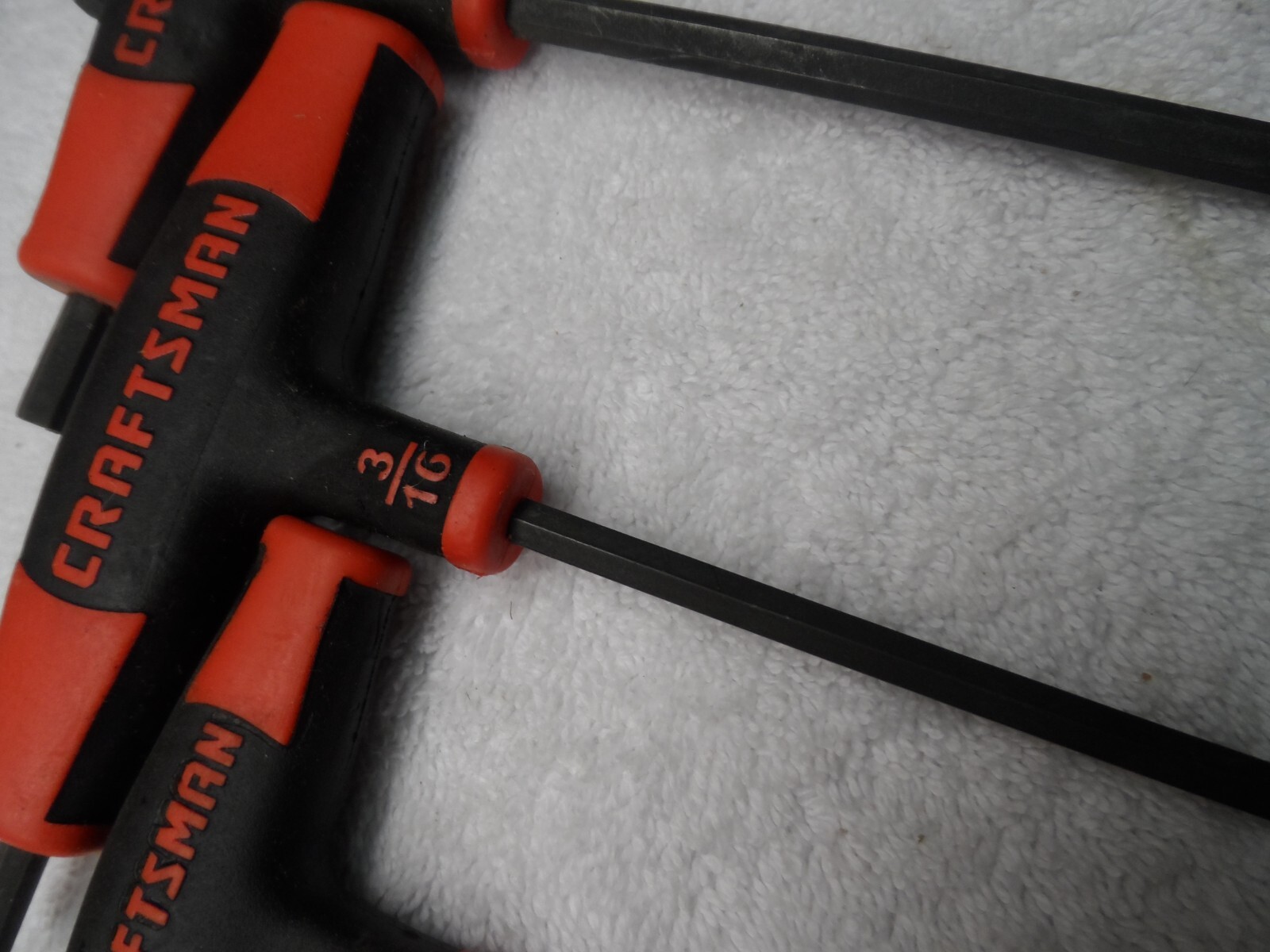 Craftsman SAE T-Through Handle Ball End Hex Key Allen Set, USA PN 46383 (loose)