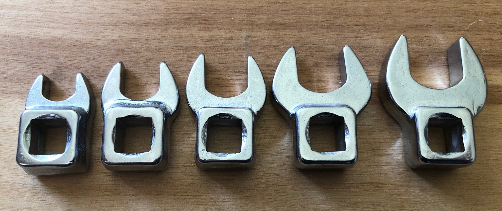 5 Vintage Craftsman 3/8″ Drive Crowfoot Sockets 3/8 In. To 5/8 In. Made In USA