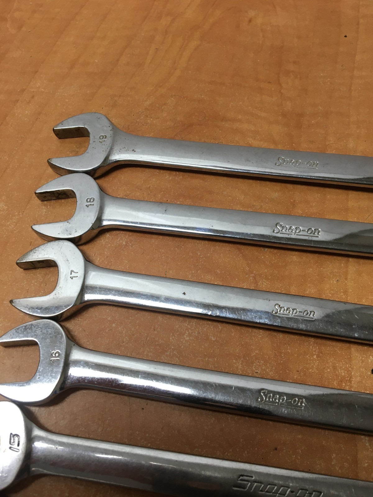 Snap-On METRIC OEXM Series Combination Wrench 9pc Set 11mm-19mm OEXM190 OEXM180