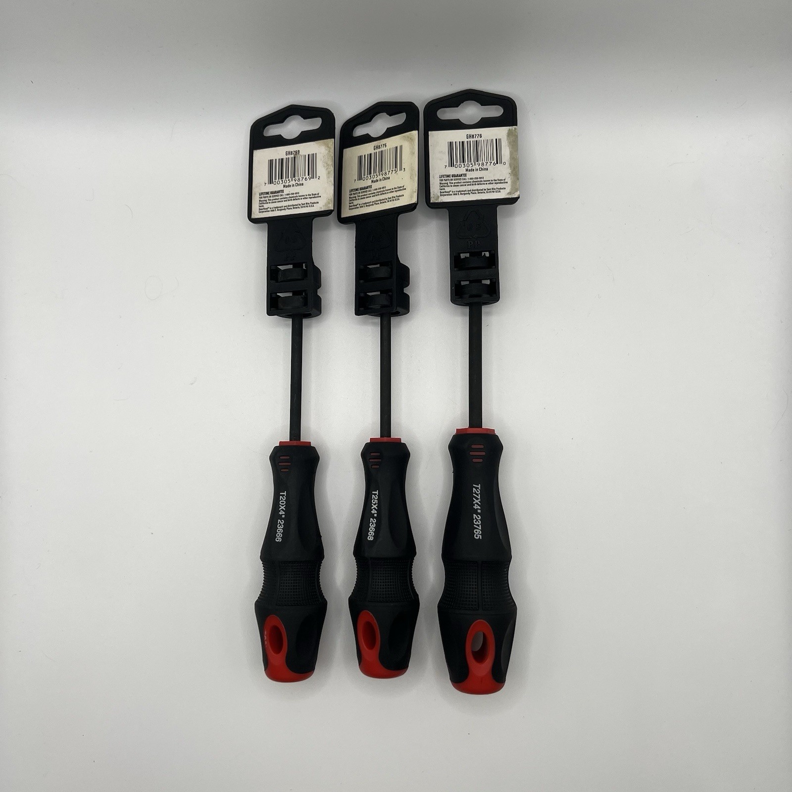 Gearhead Torx Screwdriver Comfort Grip Hand Tool Star Head Driver Pick a Size