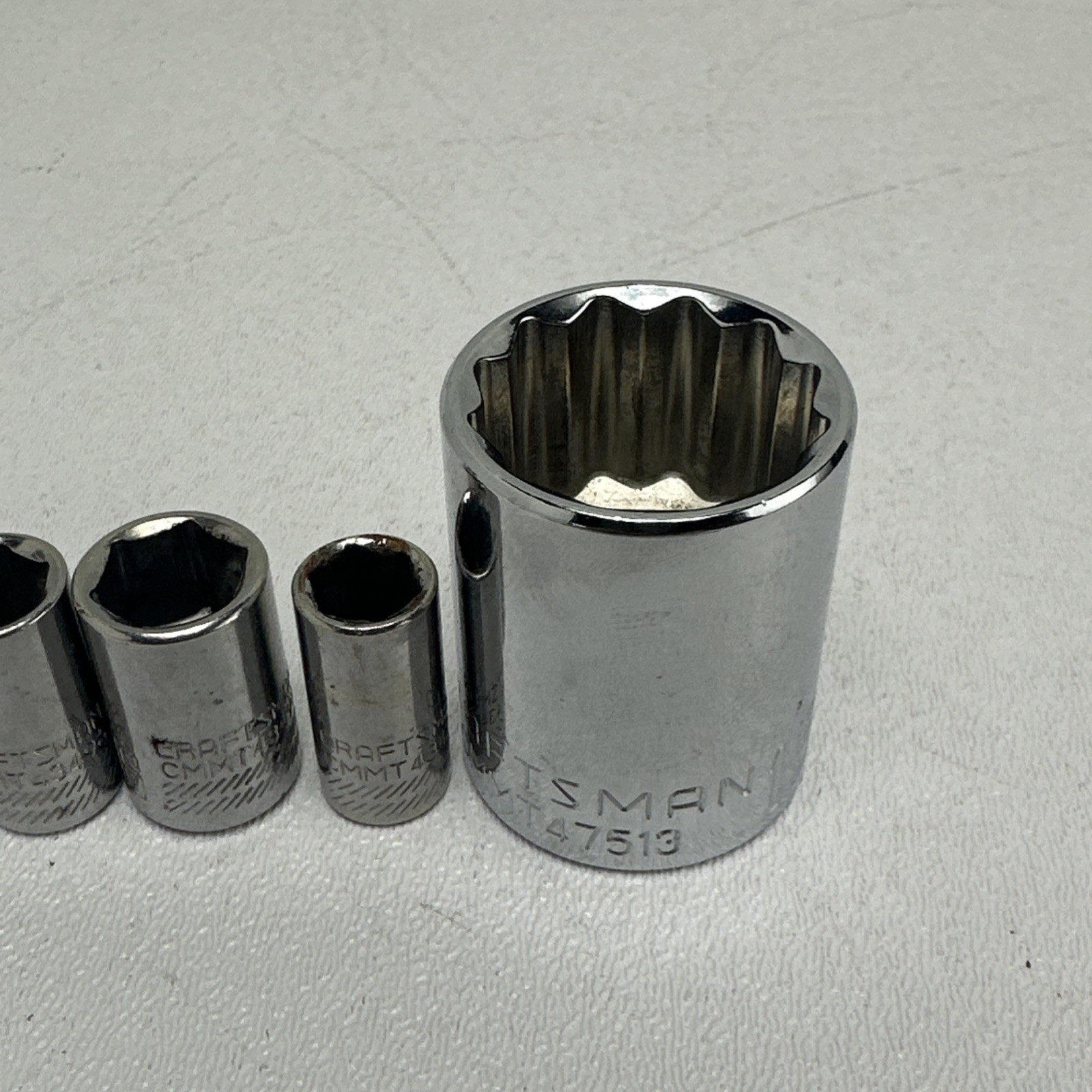 Craftsman 1/4 Ratchet With Mixed Lot Of 8 CCMT Series Sockets And Ratchet