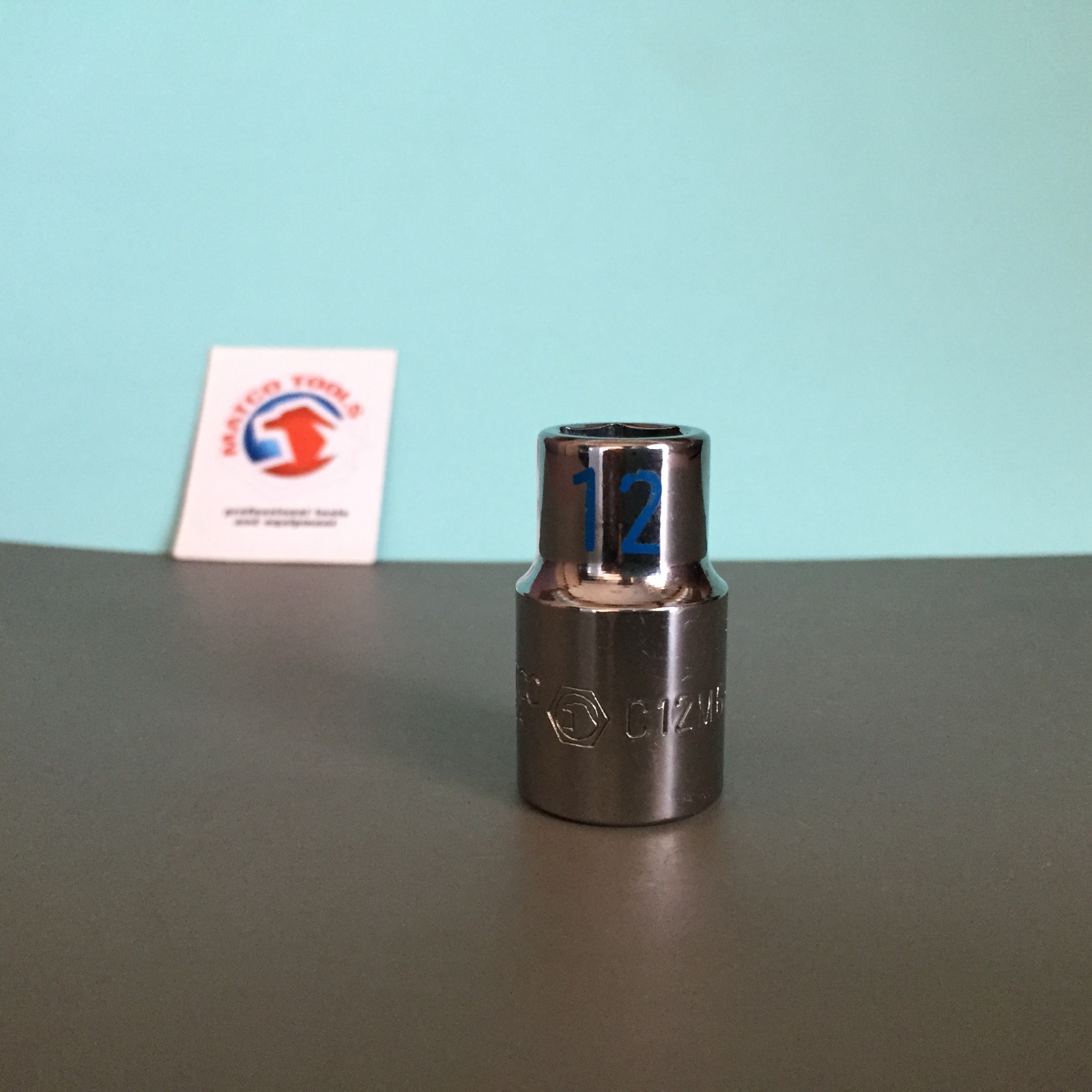 Matco Tools USA C12M6A 1/2″ Drive Metric 12mm Chrome Socket, 6 Point
