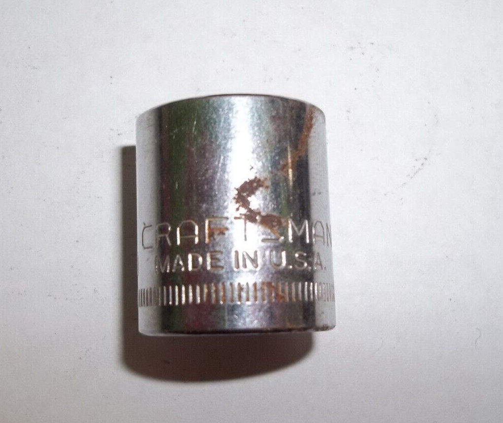 Craftsman V-44307 17mm 12 Pt. 3/8″ Drive Shallow Chrome Socket