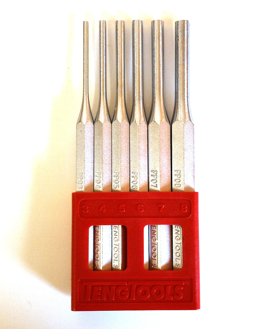 Teng Tools PPS06 Special steel pin punch set of 6 Pieces 69110104