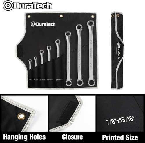 Offset Wrench Set SAE 8 Piece 12 Point 1/4 to 1-1/4 Chrome Vanadium Steel