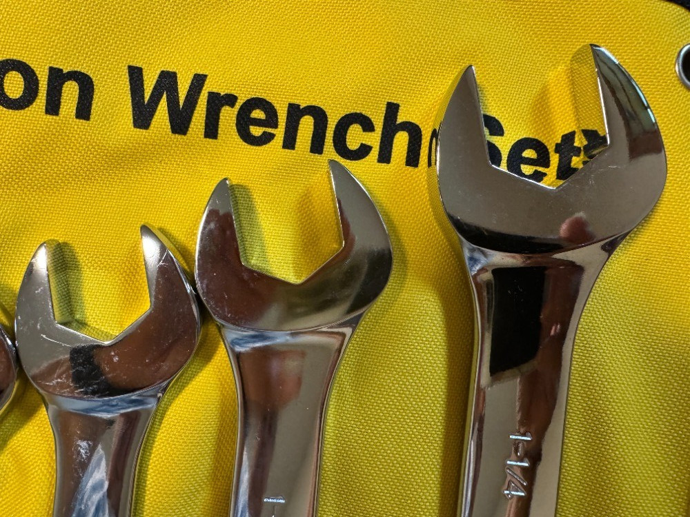 Wisdom 01-W14WV-1 – 14pc SAE Long Pattern Combination Wrench Set (3/8″-1-1/4″)