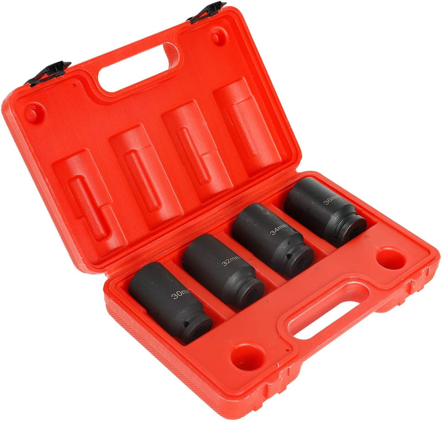 Automotive Wheel Lug Nut Remover Socket Set METRIC 30mm 32mm 34mm 36mm 12 point