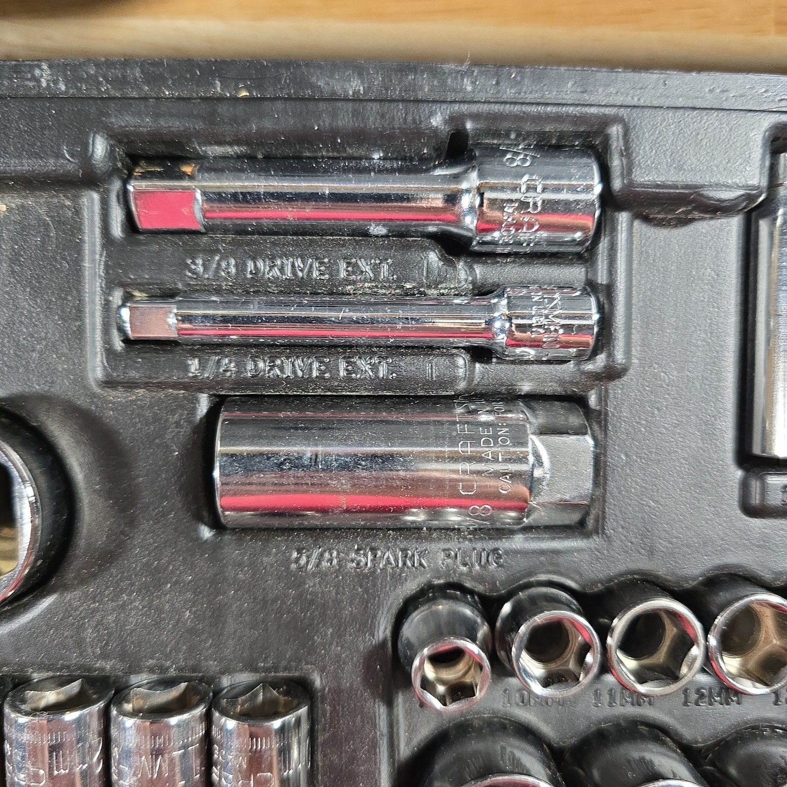 Vintage Craftsman 33618 107pc Metric & SAE Socket Set 1/4″ 3/8″ 1/2″ Drive