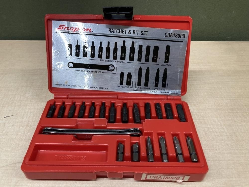 Snap-on CRA180PB Offset Driver Set 20pc Ratchet & Bit Set [Used]