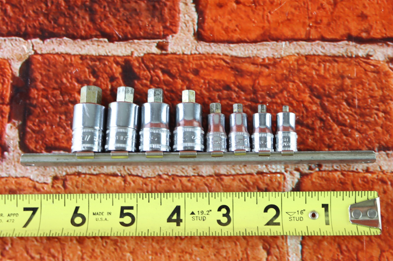 Snap-on 208EFTAMXSY 8Pc Metric Stubby Hex Head Socket Driver Set